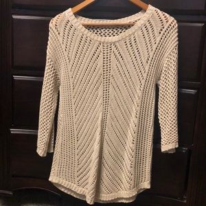 Tan 3/4 lengh sweater